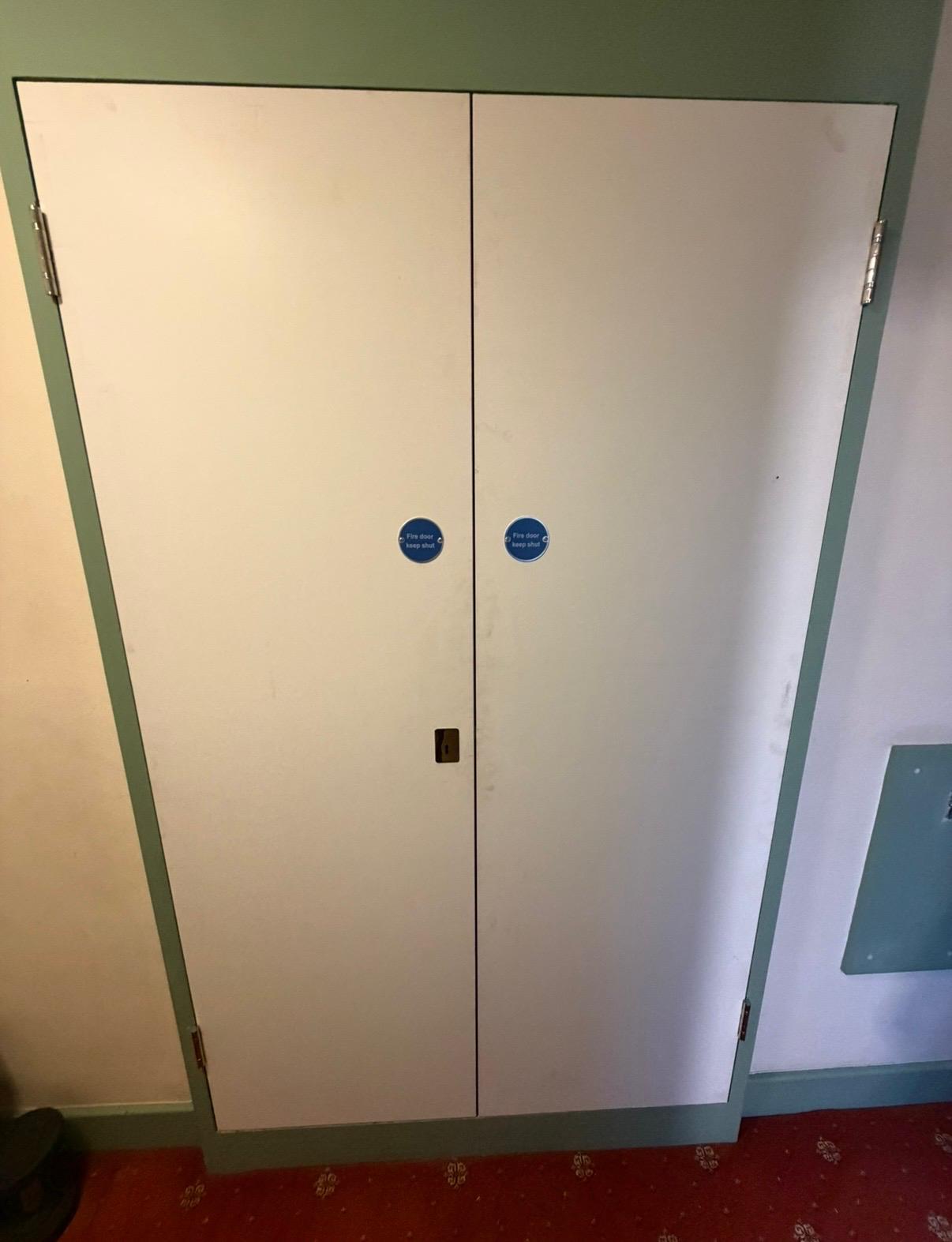 Upgraded communal fire doors at Thorndon Hall